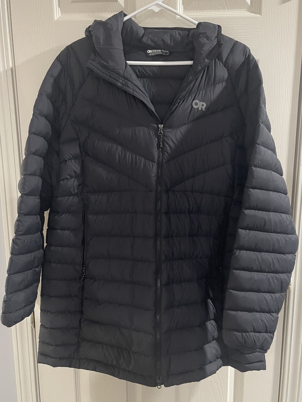 Outdoor Research Transcendent Water Resistant 800 Fill Power Hooded Down Jacket